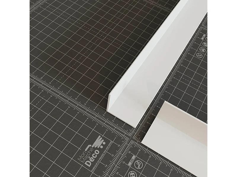 Cornière PVC - Longueur 1 m - Blanc - 3 x 3 cm
