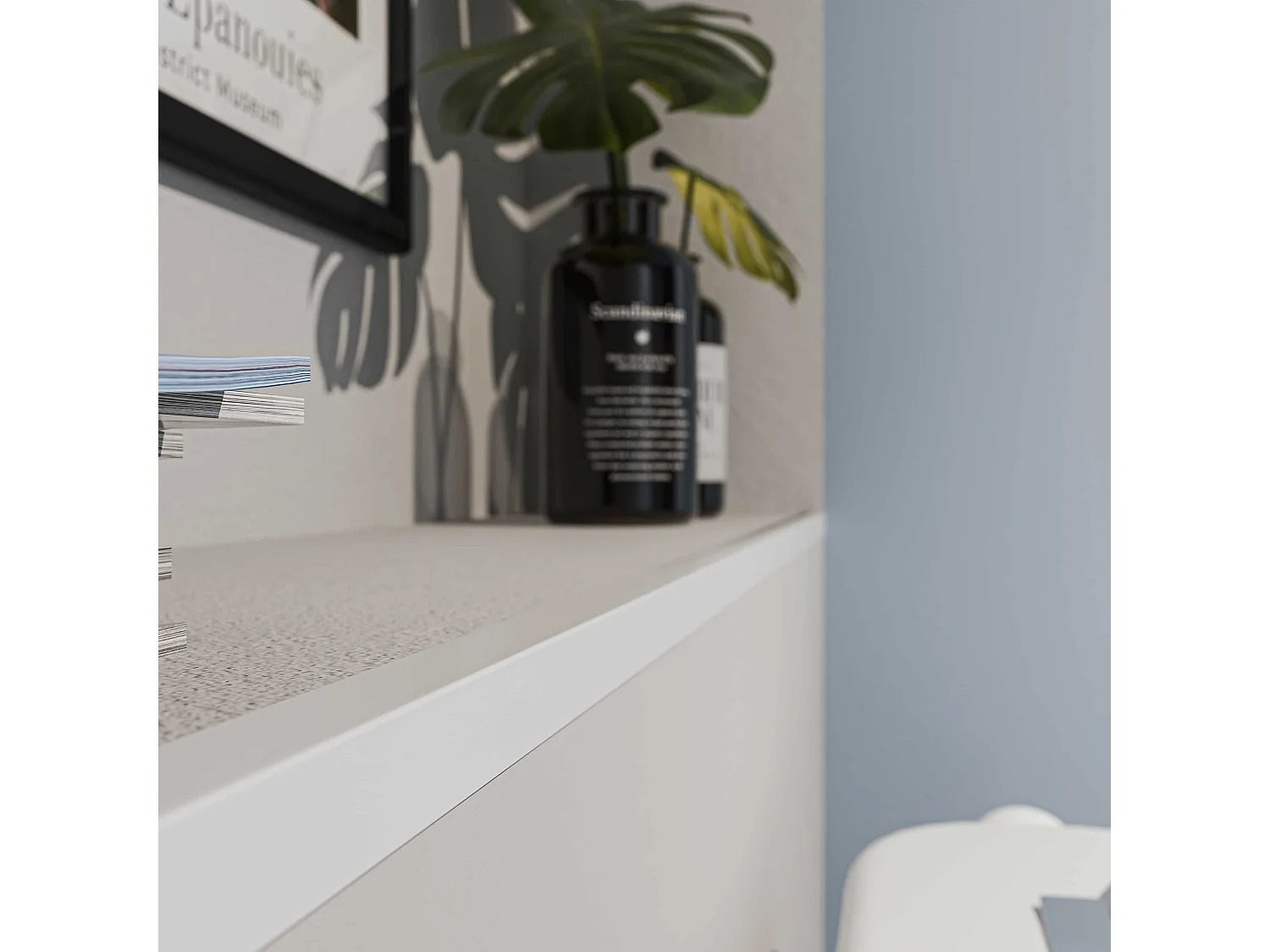 Cornière PVC - Longueur 1 m - Blanc - 2 x 2 cm