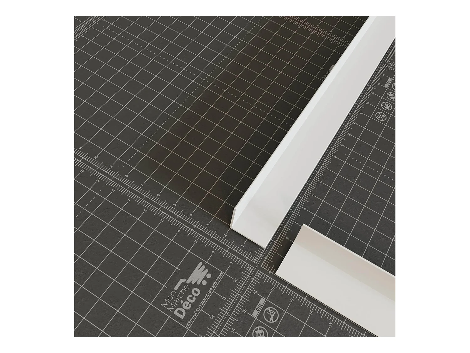Cornière PVC - Longueur 1 m - Blanc - 2 x 2 cm