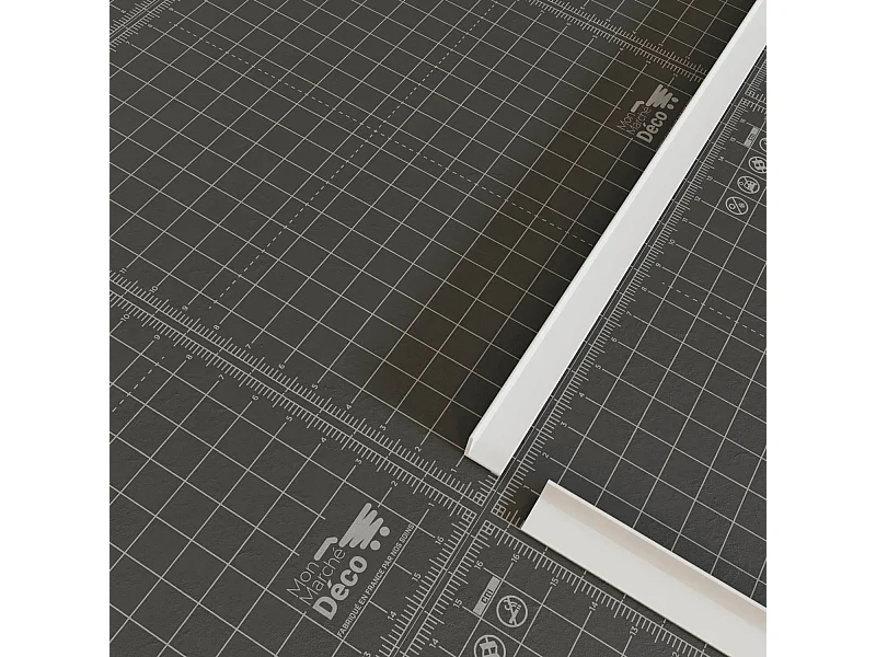 Cornière PVC - Longueur 1 m - Blanc - 1 x 1 cm