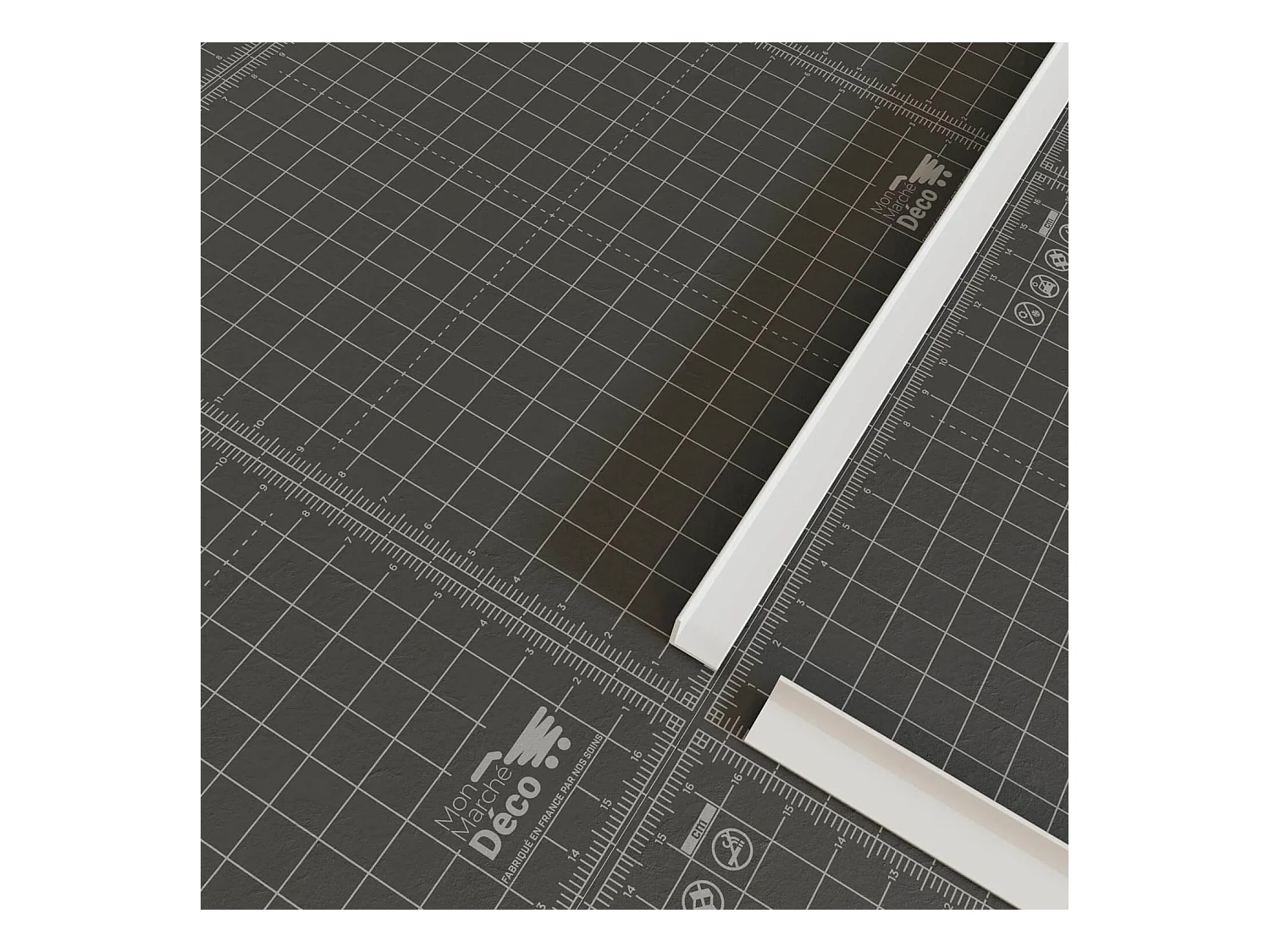 Cornière PVC - Longueur 1 m - Blanc - 1 x 1 cm