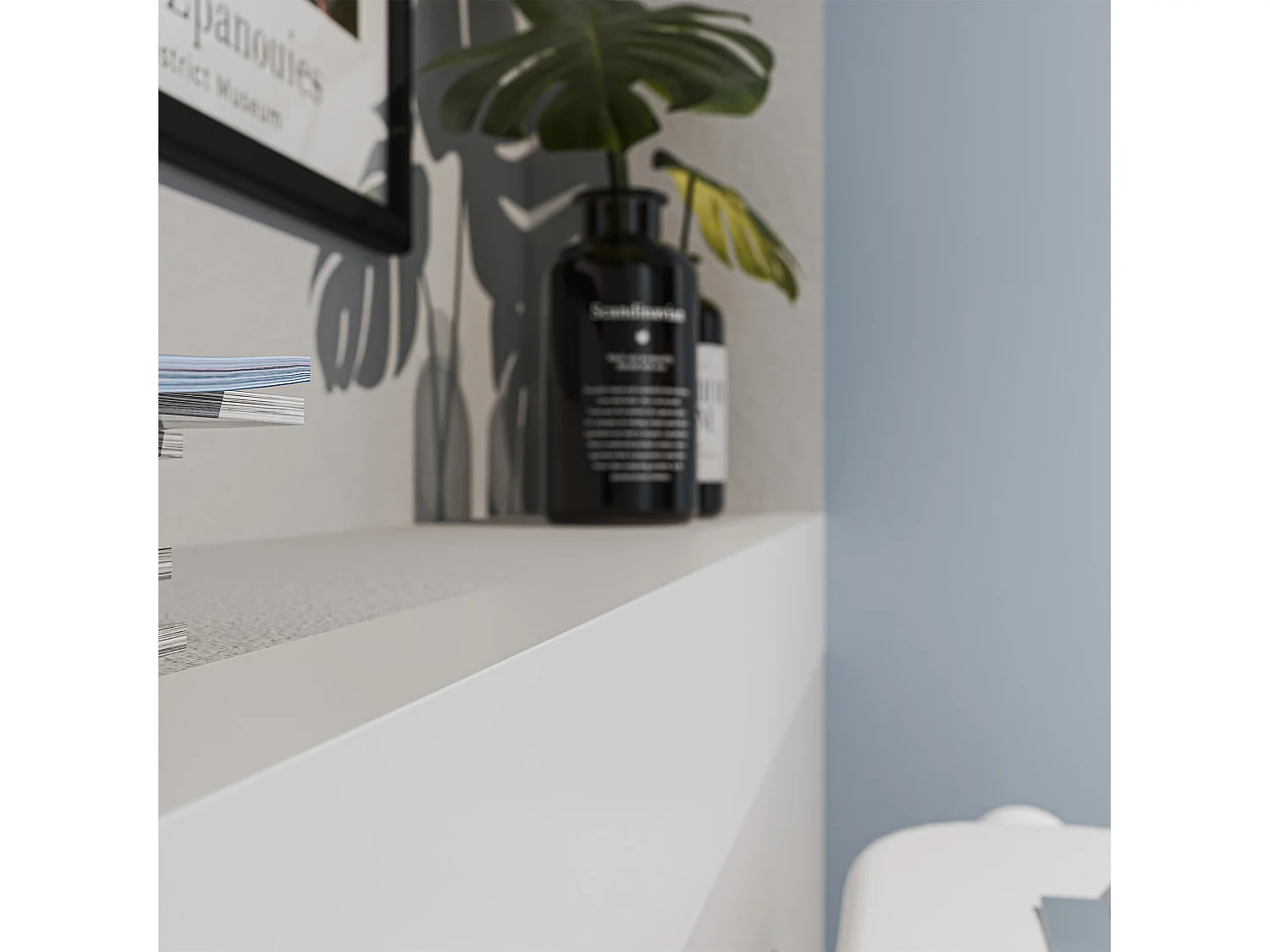 Cornière Inégale PVC 2.60 m - Blanc - 5 x 12 cm, À l'unité