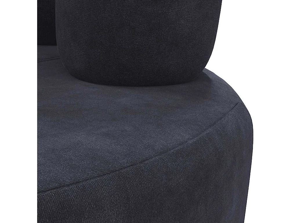 Chaise en forme de main noir velours