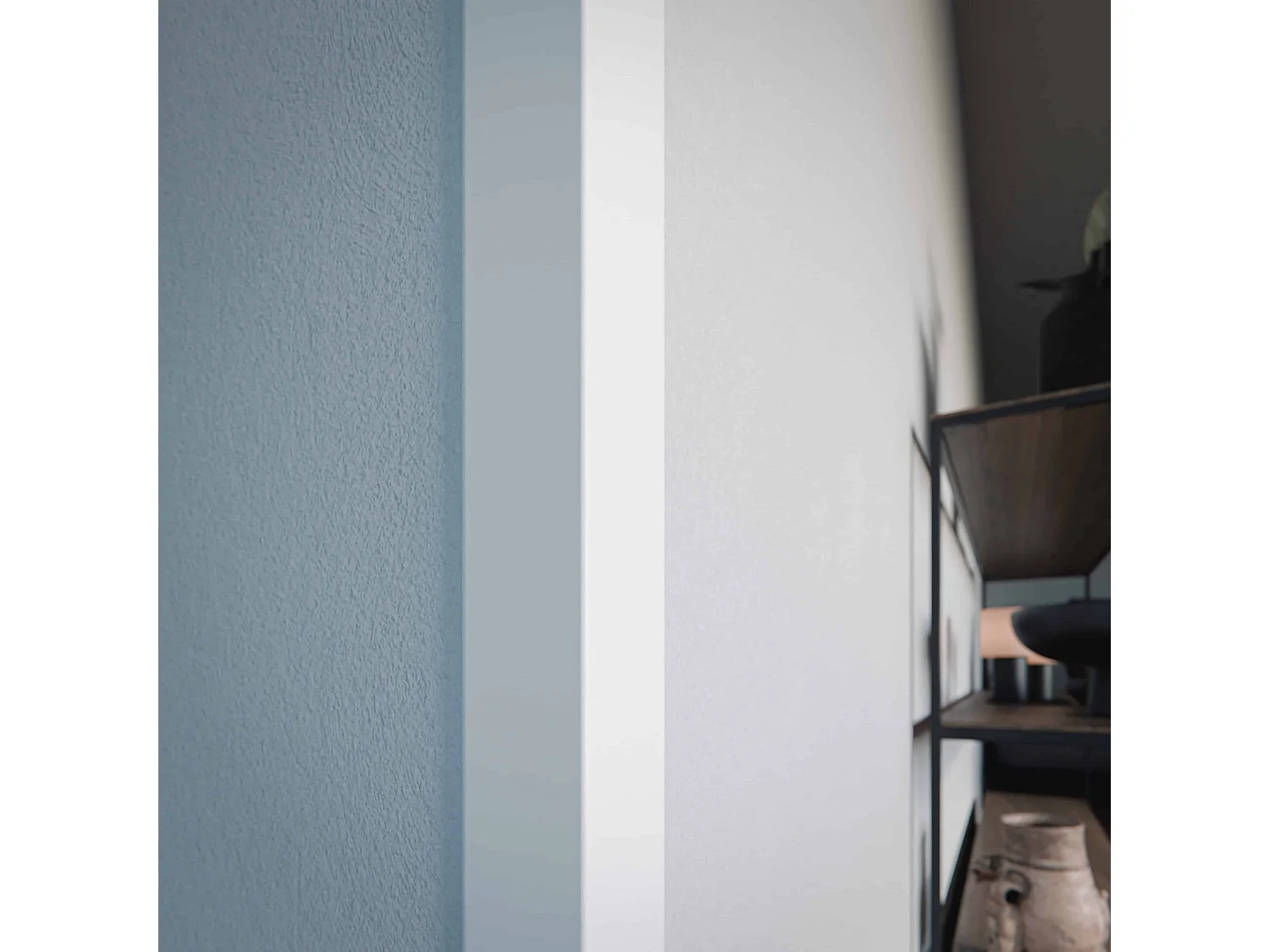 Baguette d'Angle PVC Cellulaire 50 mm - Longueur 1 m - Blanc