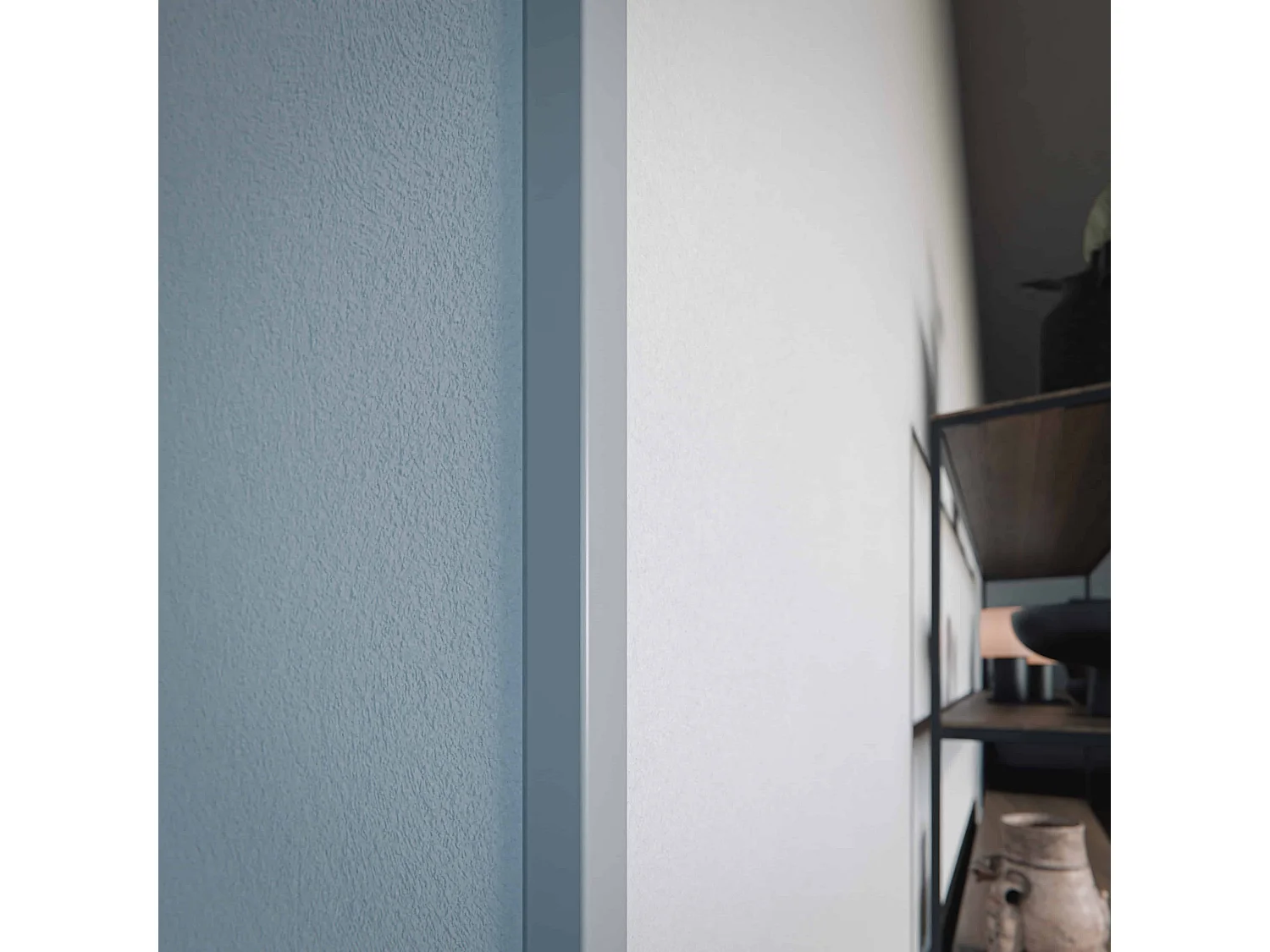 Baguette d'Angle PVC Cellulaire 25 mm - Longueur 1 m - Gris