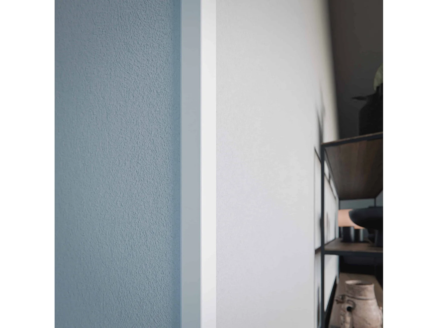 Baguette d'Angle PVC Cellulaire 25 mm - Longueur 1 m - Blanc