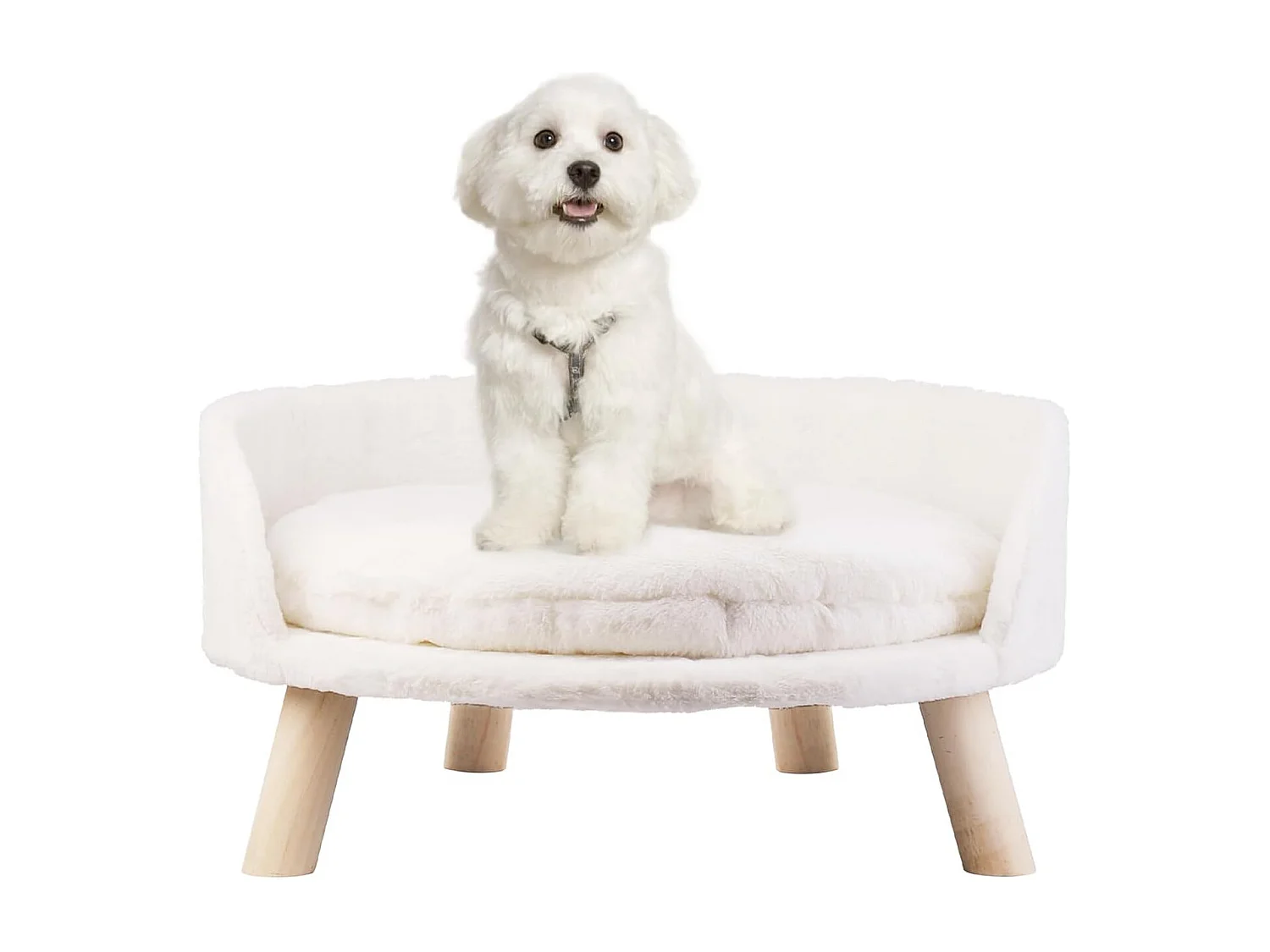 Canapé pour chien lit chien chat surélevé fauteuils pour chiens 61.5x61.5x33cm