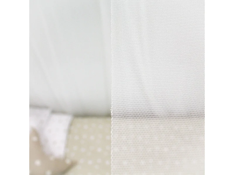 Ciel de lit pour Swayer et Montessori tulle blanc 200x167cm