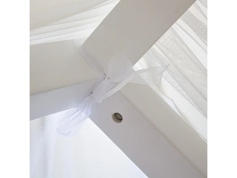 Ciel de lit pour Swayer et Montessori tulle blanc 200x167cm