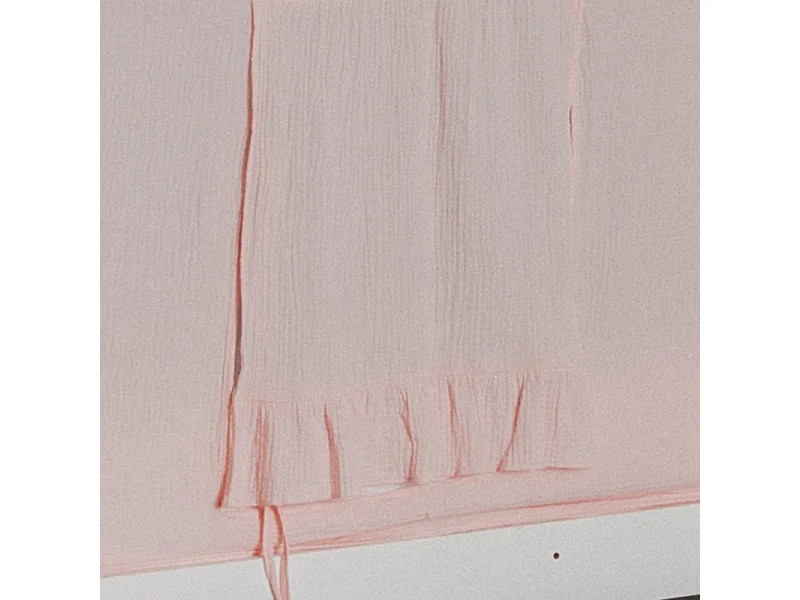 Tetto per il letto a castello Montessori cotone rosa 90x196cm