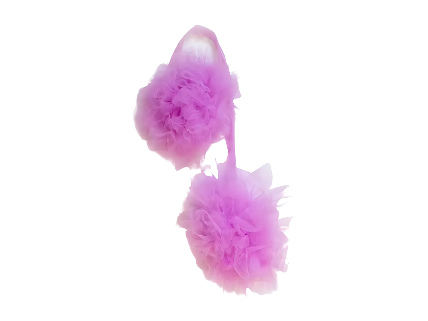 Pompons de tulle violet 20x20x120cm