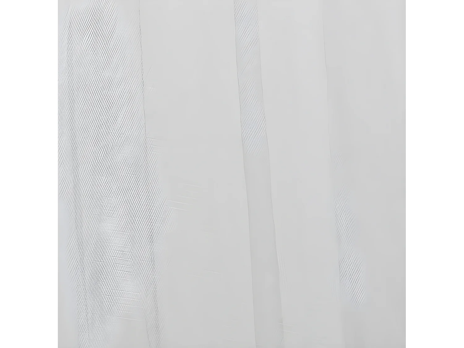 Ciel de lit en tulle polyester blanc 230x40x0.5 cm