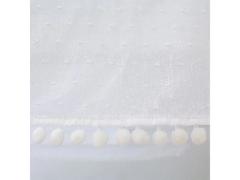 Techo para litera litera Casita algodón blanco 70x198/154x133cm