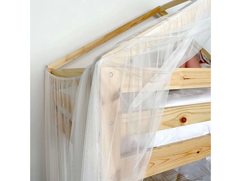 Techo para litera Happy Tul blanco 208x202x98cm