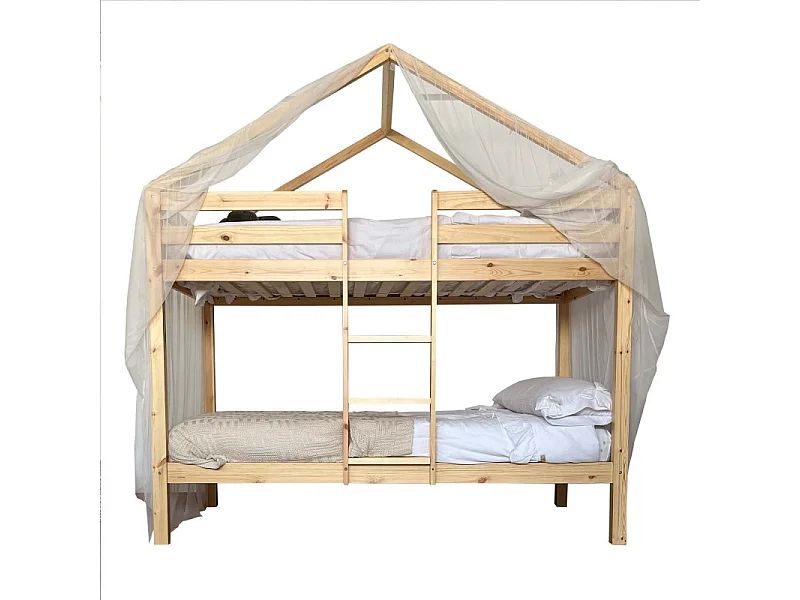 Techo para litera Happy Tul blanco 208x202x98cm