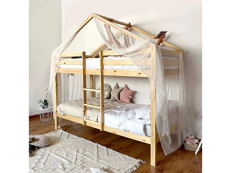 Techo para litera Happy Tul blanco 208x202x98cm