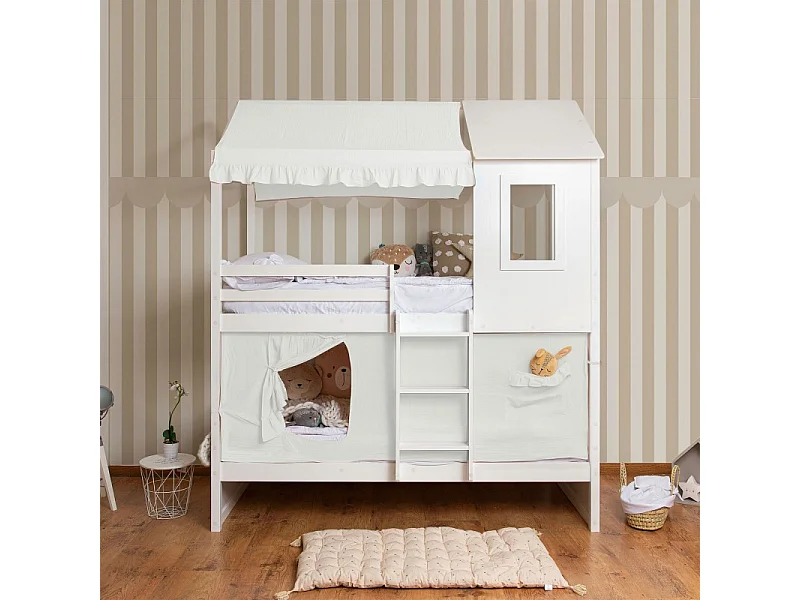 Betthimmel für Etagenbett Casita 105 Baumwolle 70x189/164x133cm