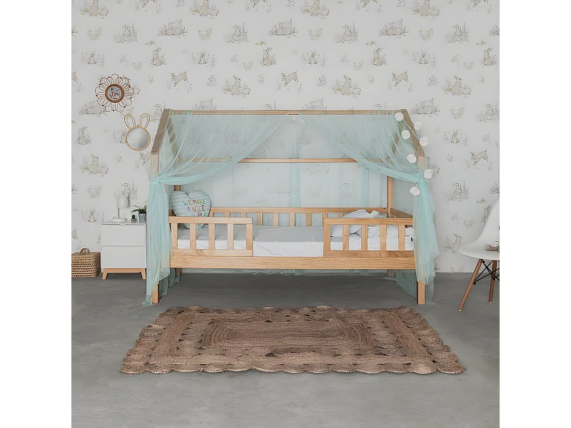 Cobertura para Swayer e Montessori tule verde 200x167cm