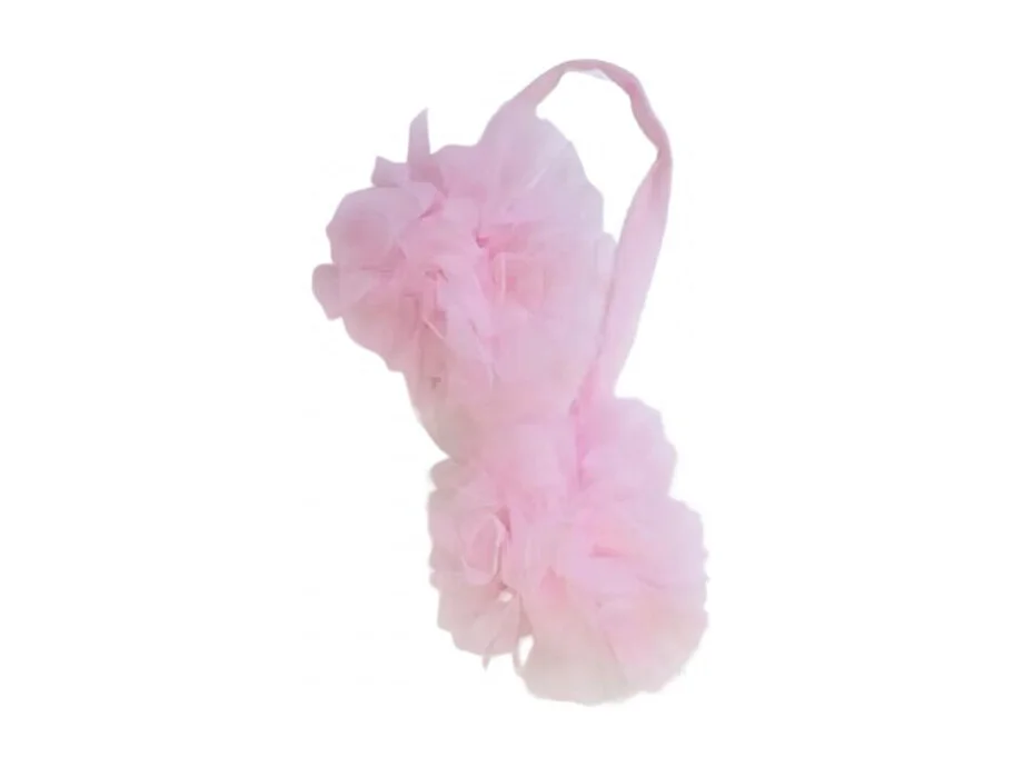 Pompons de tulle rose 20x20x120cm