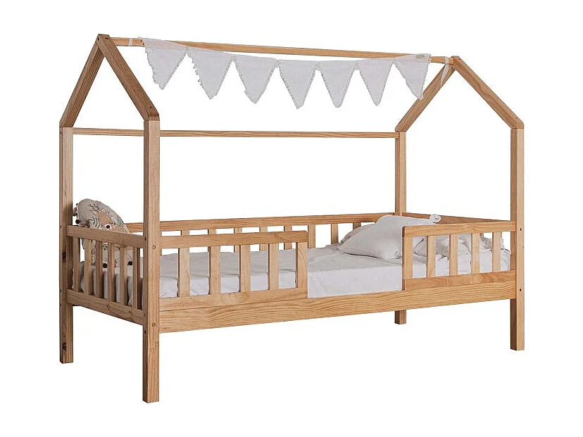 Vlaggenlijn katoen wit 160x25cm