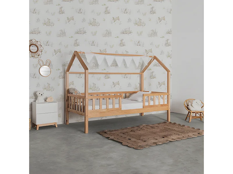 Fanion en coton blanc 160x25cm