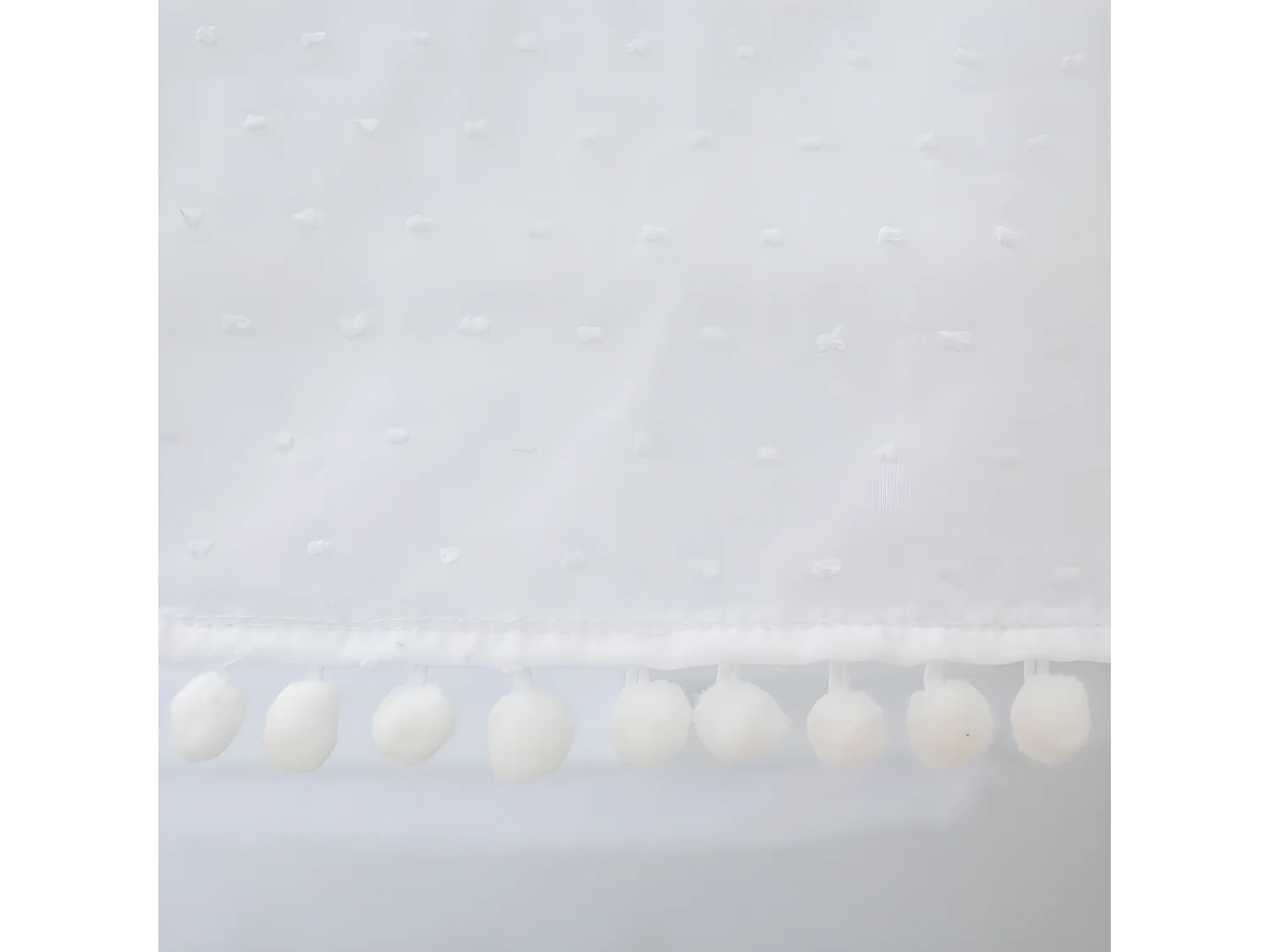 Cobertura de beliche Montessori em algodão branco 167x133/196x90cm