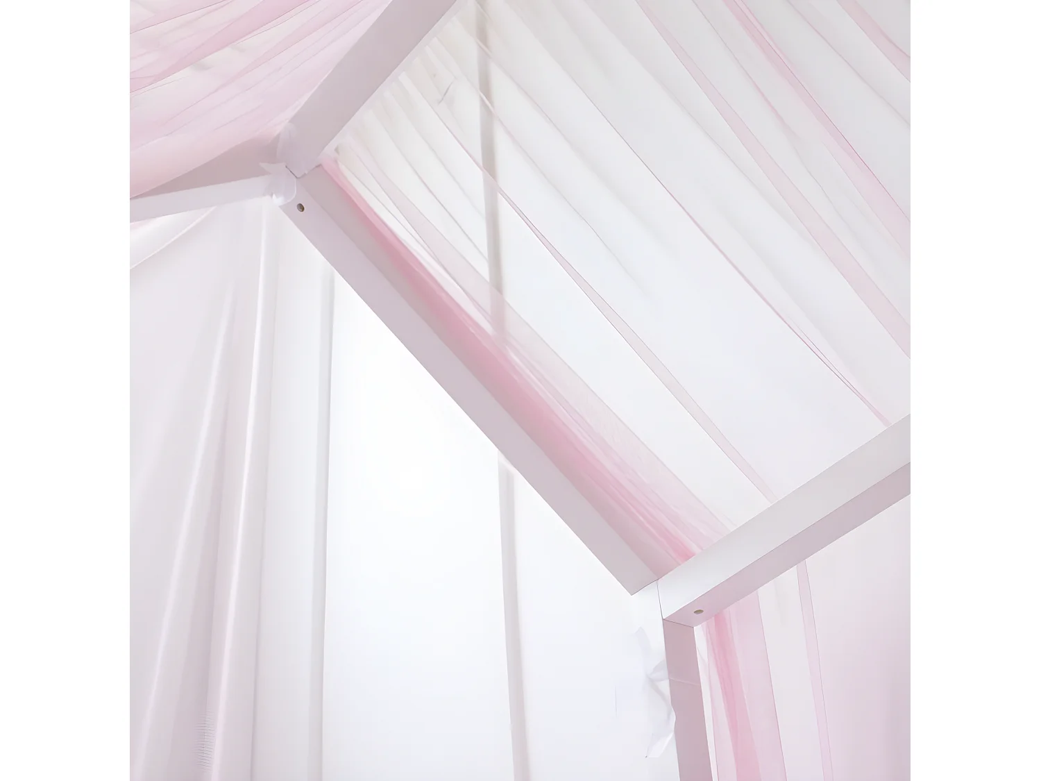 Baldacchino per Swayer e Montessori Tulle rosa 200x167cm