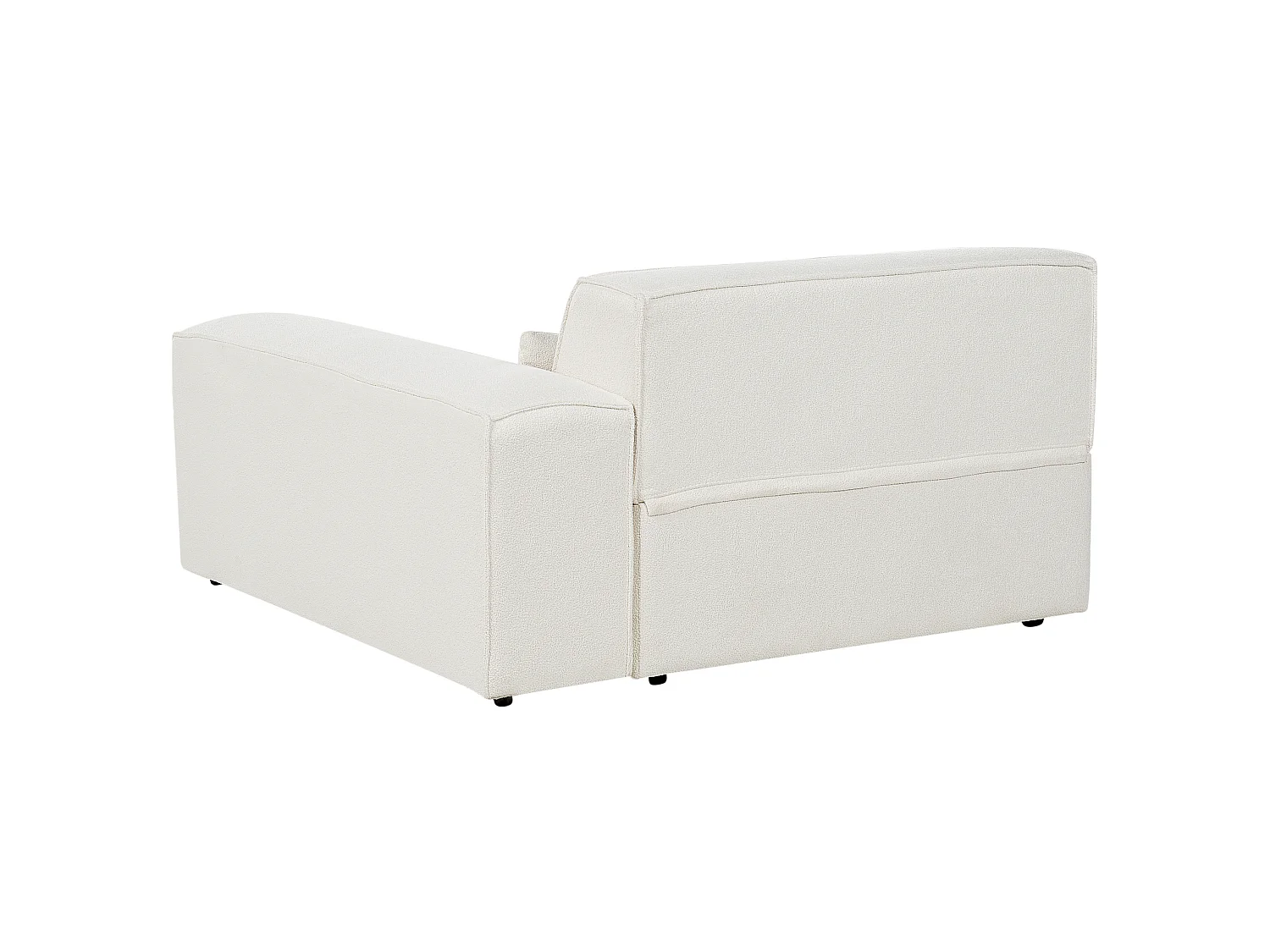 Modul Ecksofa HELLNAR Bouclé Cremeweiss 2-Sitzer linksseitig