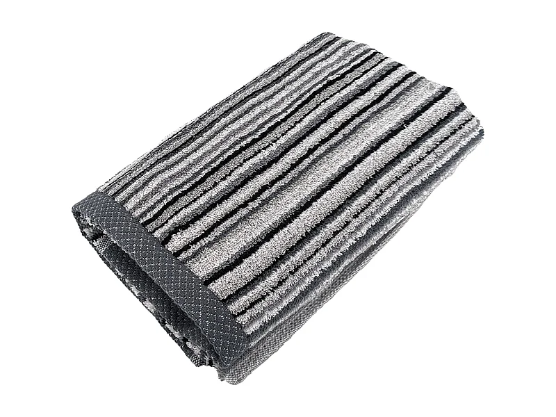 Serviette de toilette 50x100 cm coton 500 g/m2 PURE STRIPES II gris