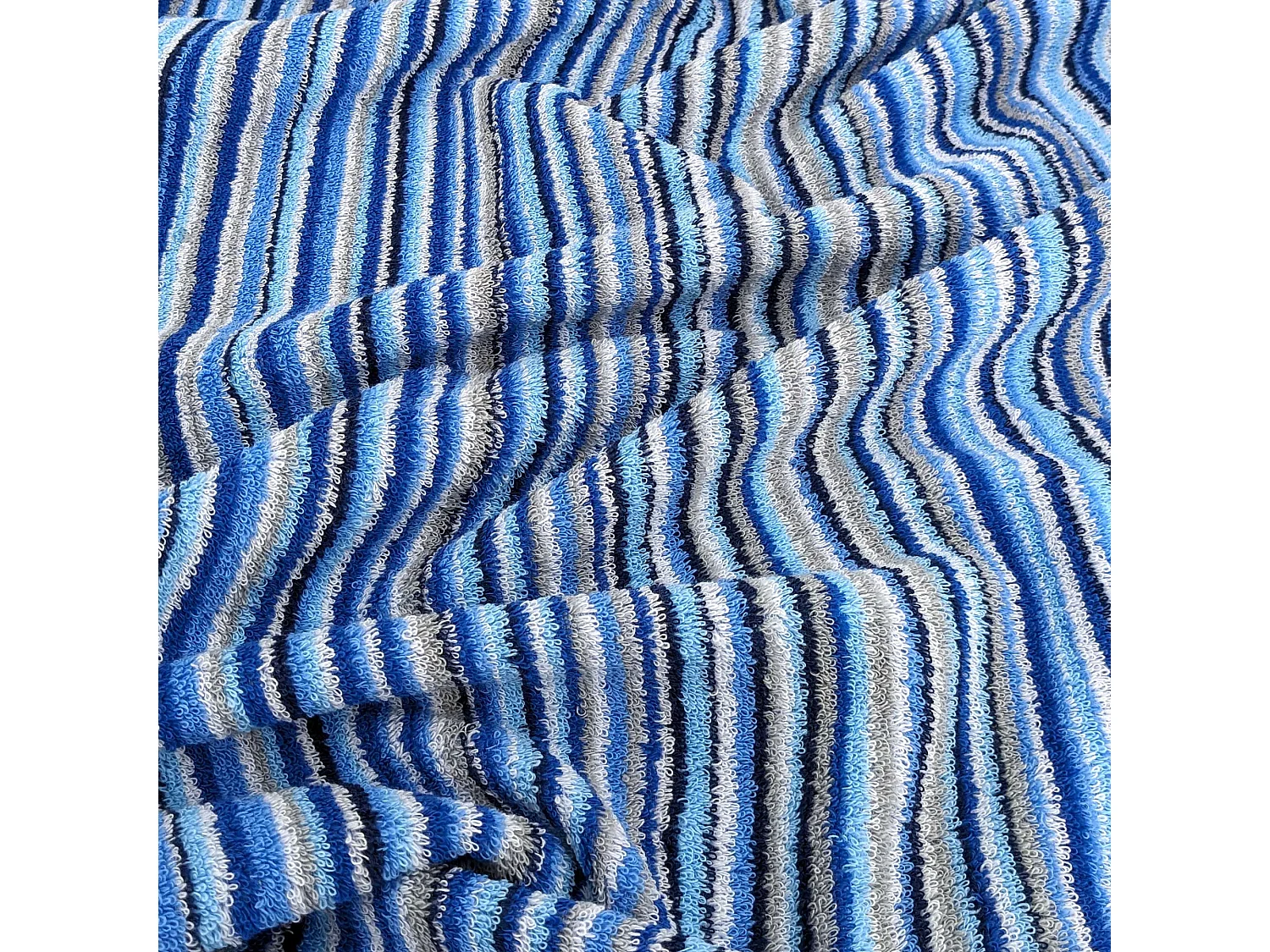 Serviette de toilette 50x100 cm coton 500 g/m2 PURE STRIPES II bleu