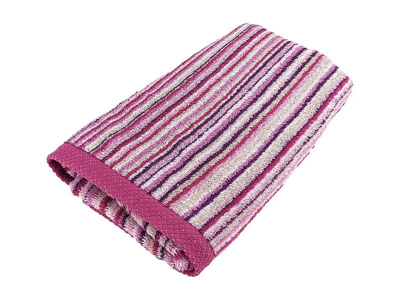 Serviette de toilette 50x100 cm coton 500 g/m2 PURE STRIPES II rose