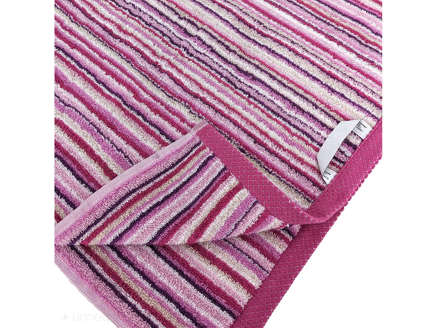 Serviette de toilette coton 500 g/m2 PURE STRIPES II rose