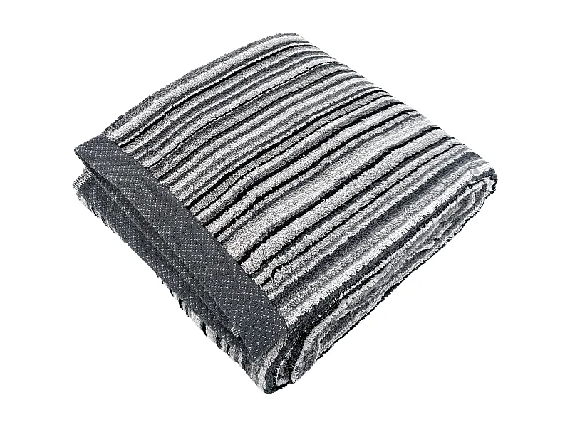 Drap de bain coton 500 g/m2 collection PURE STRIPES II Gris