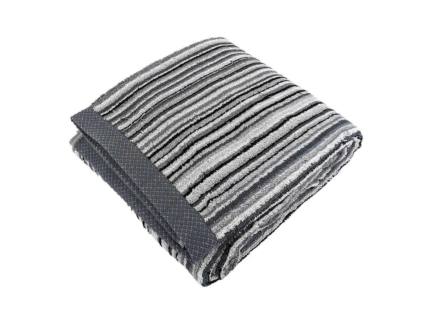Drap de bain coton 500 g/m2 collection PURE STRIPES II Gris