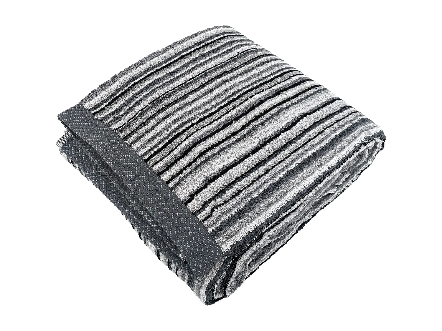 Drap de bain coton 500 g/m2 collection PURE STRIPES II Gris