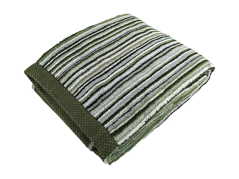 Drap de bain coton 500 g/m2 collection PURE STRIPES II Vert