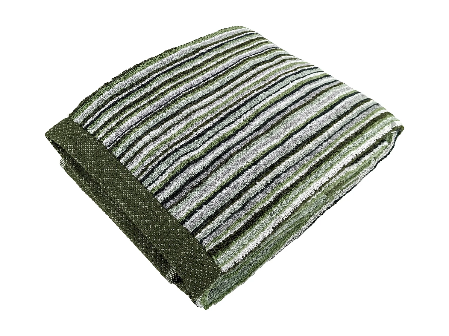 Drap de bain coton 500 g/m2 collection PURE STRIPES II Vert