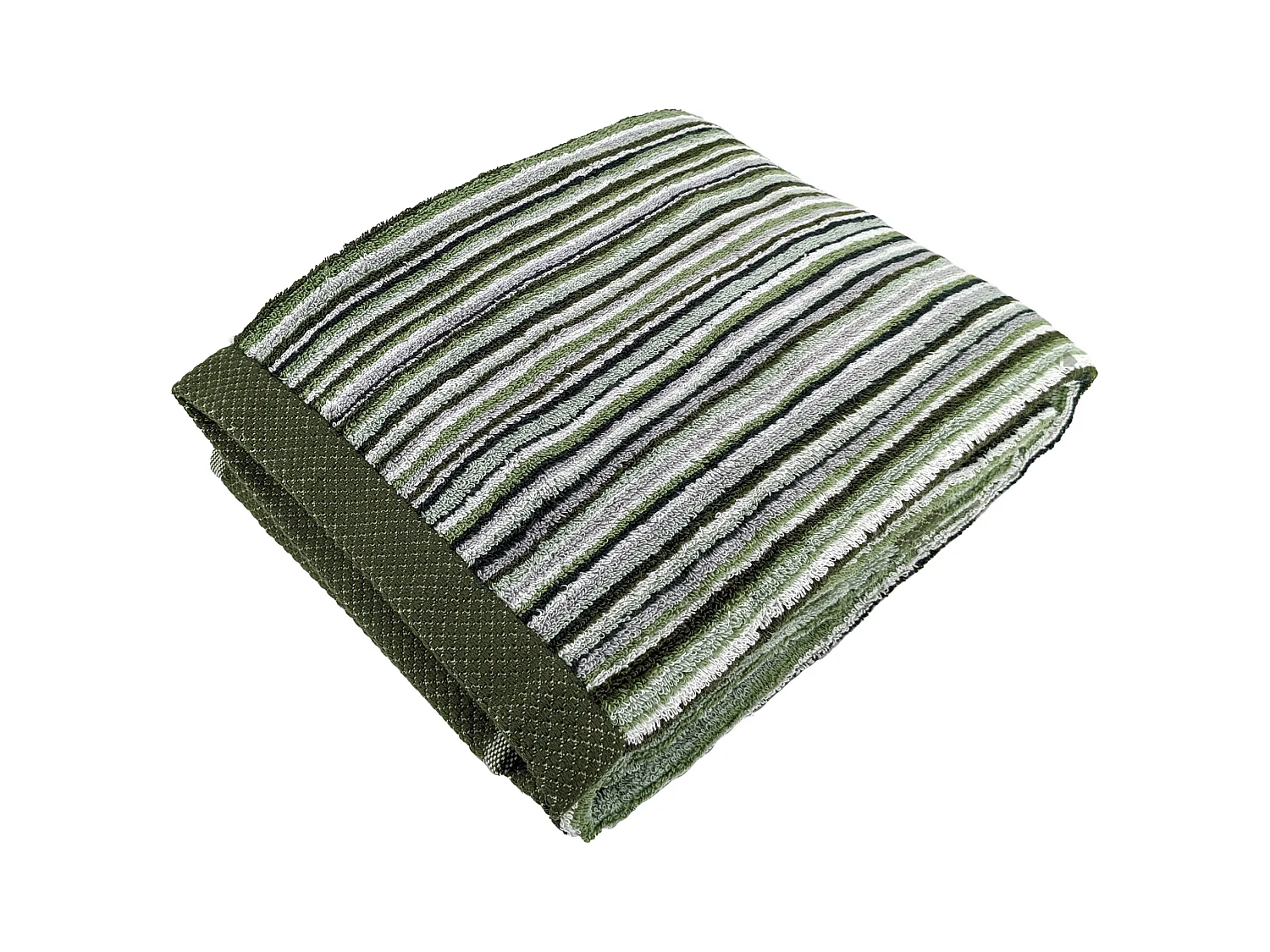 Drap de bain coton 500 g/m2 collection PURE STRIPES II Vert