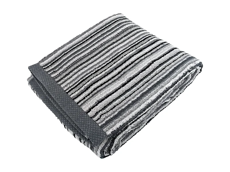 Drap de douche coton 500 g/m2 PURE STRIPES II gris