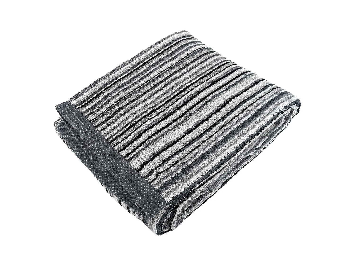 Drap de douche coton 500 g/m2 PURE STRIPES II gris