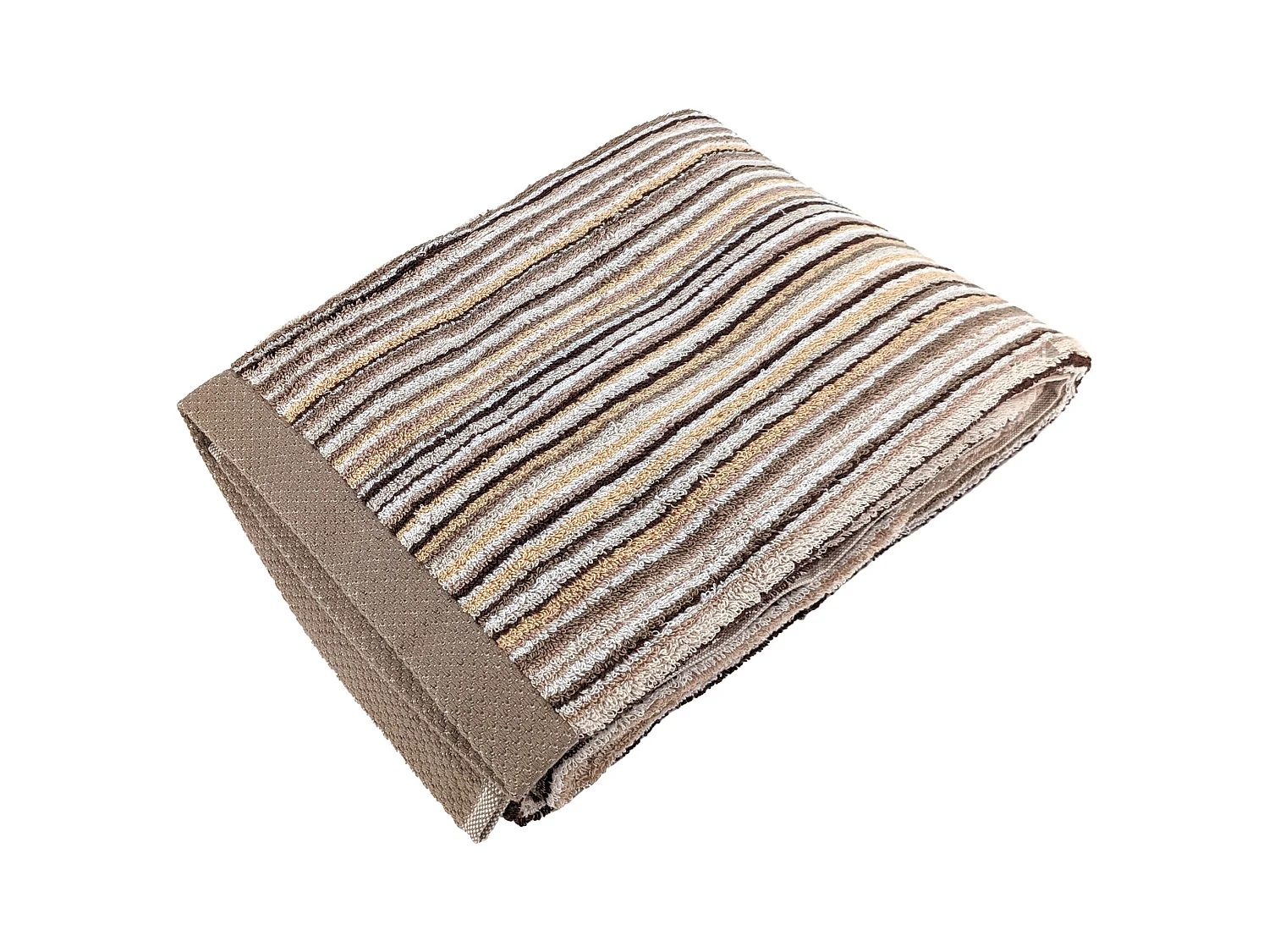 Drap de douche coton 500 g/m2 PURE STRIPES II beige
