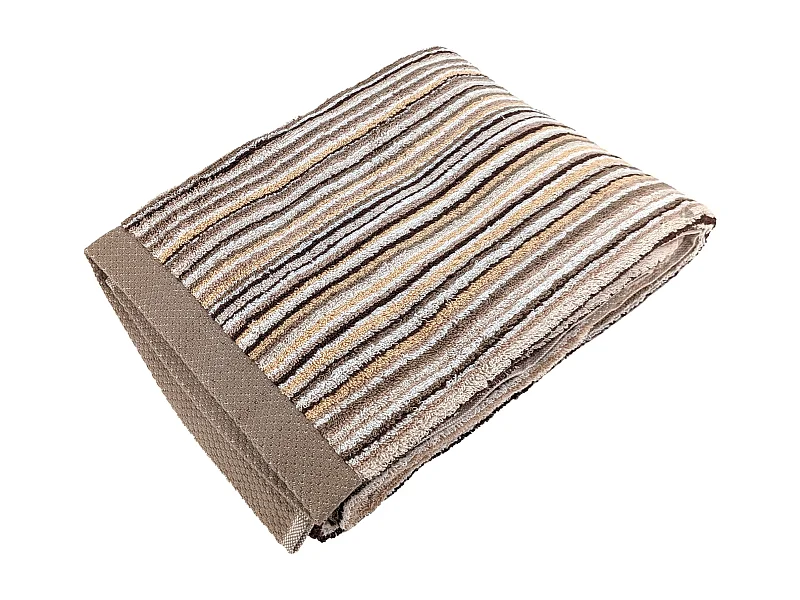 Drap de douche coton 500 g/m2 PURE STRIPES II beige