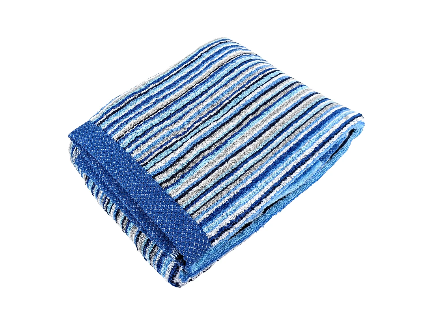 Drap de douche coton 500 g/m2 PURE STRIPES II bleu