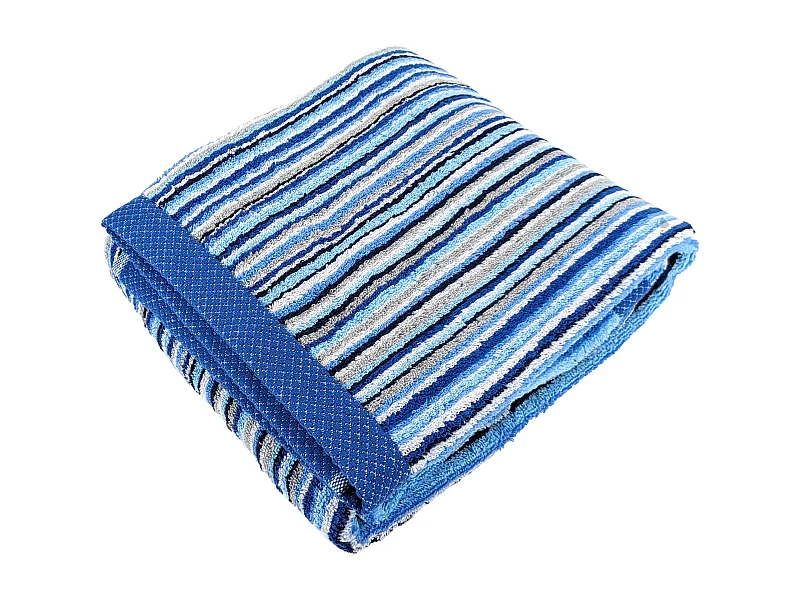 Drap de bain coton 500 g/m2 collection PURE STRIPES II Bleu