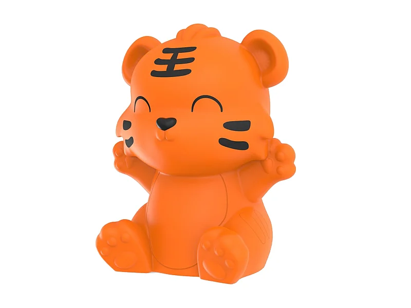 Veilleuse petit tigre à défilement de couleurs 9 cm