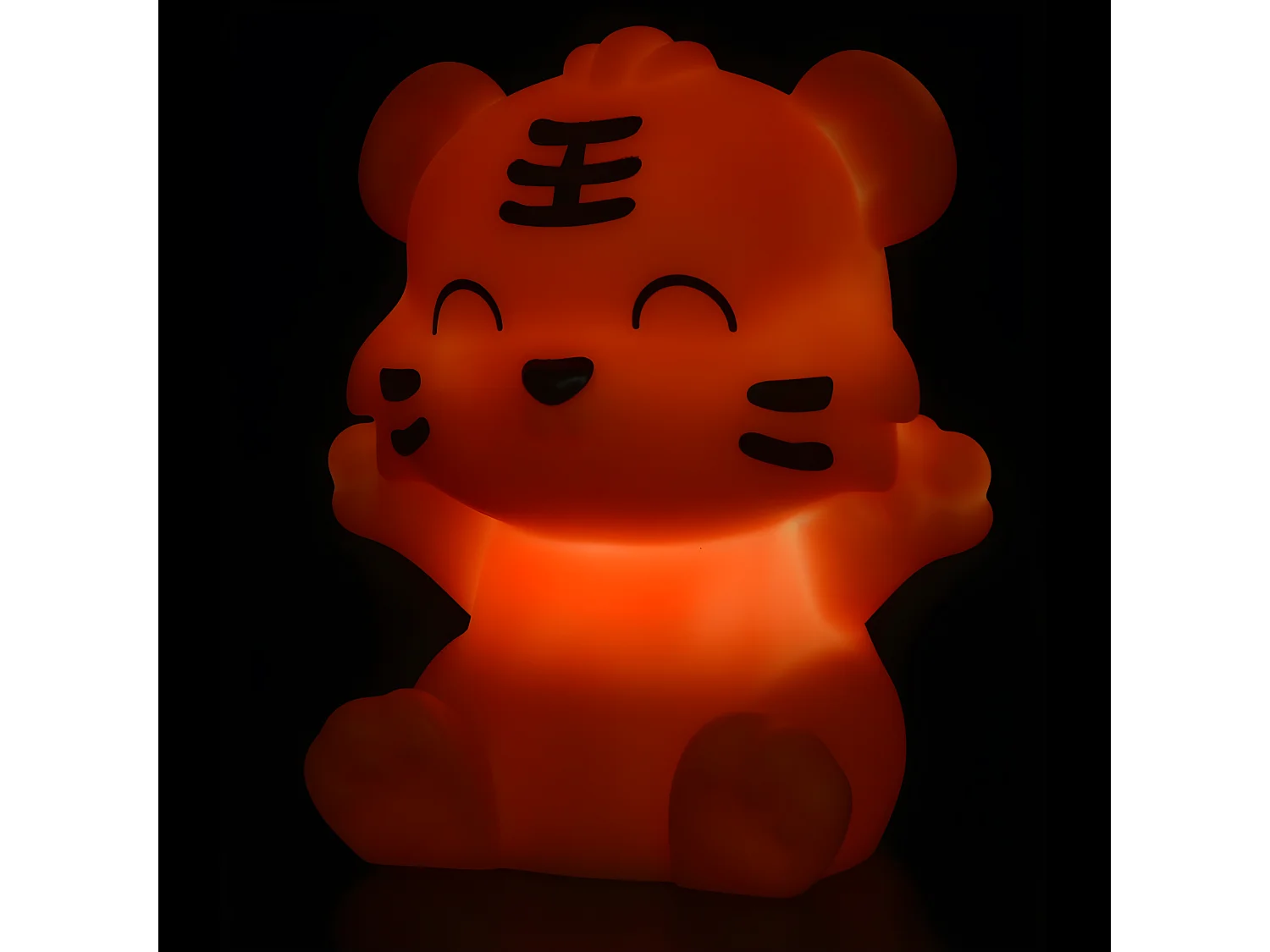 Veilleuse petit tigre à défilement de couleurs 9 cm