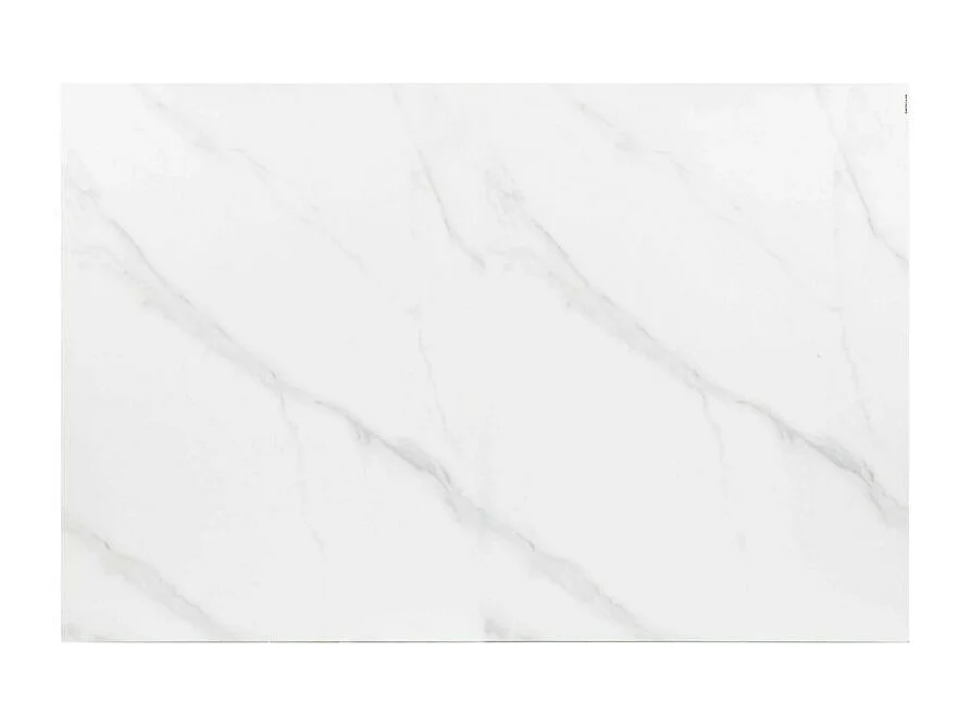 Mesa de comedor de diseño de mármol blanco y negro 120-160cm Holly SG