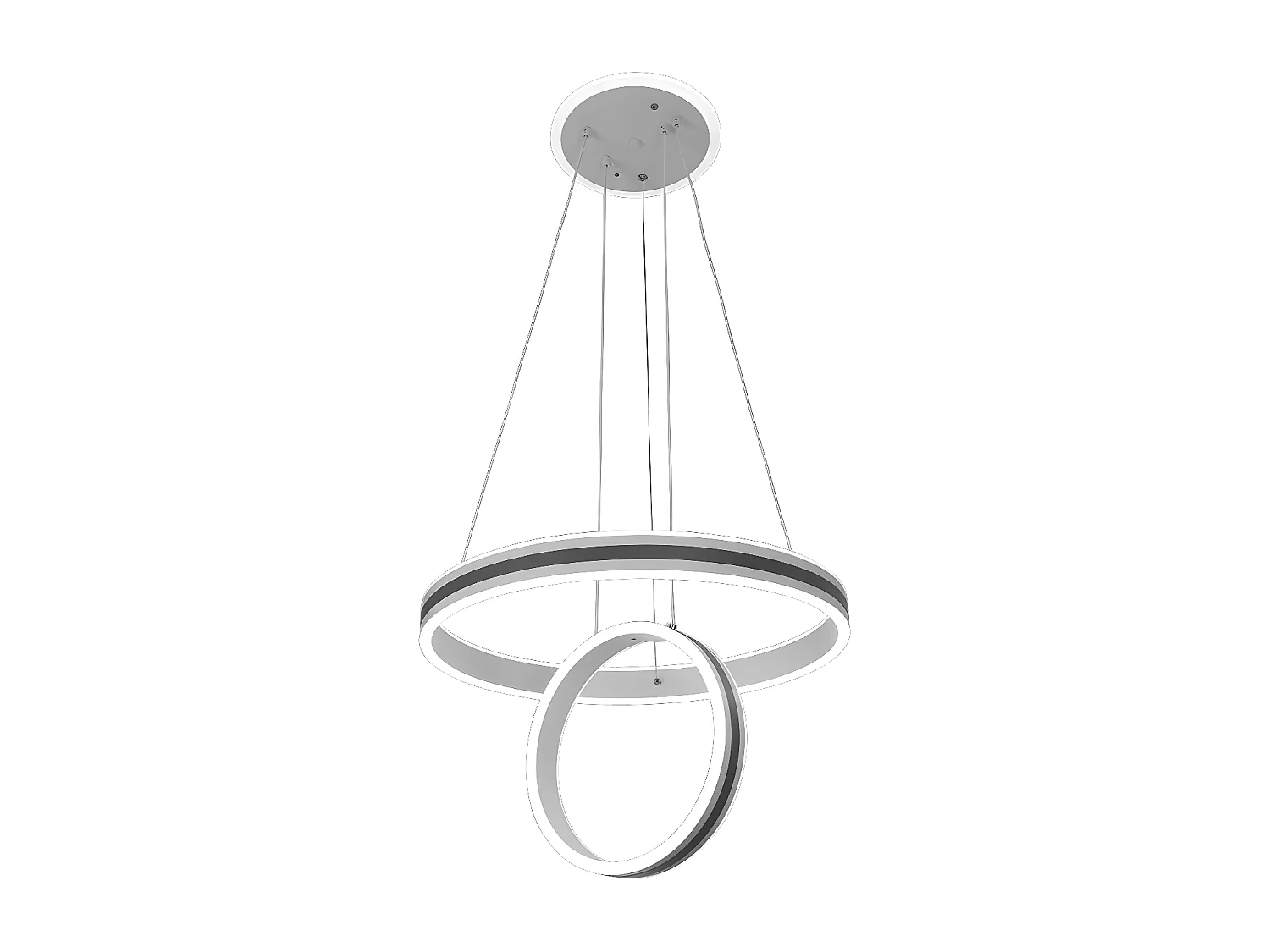 Lampara Modelo Alpes Gris Led Dimable Con Mando A Distancia