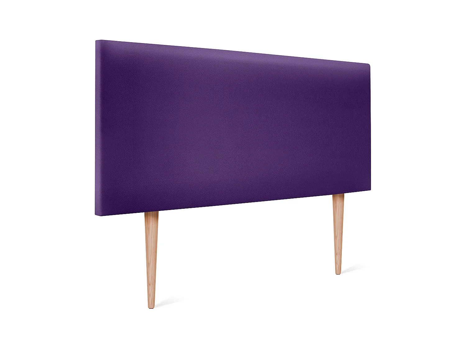 DHOME Tête de lit simili cuir lisse 90x105cm avec pieds Lits 80/90 - Lila