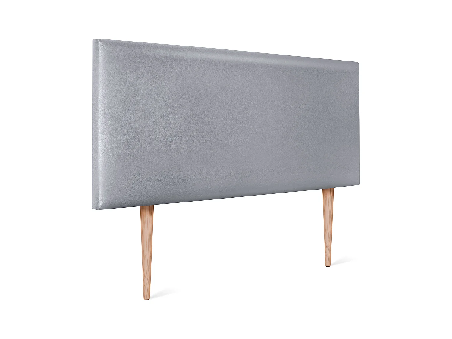 DHOME Tête de lit simili cuir lisse 105x105cm avec pieds Lits 105 - Argent